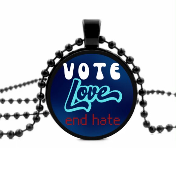 Vote Love Necklace by Shopatluxe - Picture 5 of 6